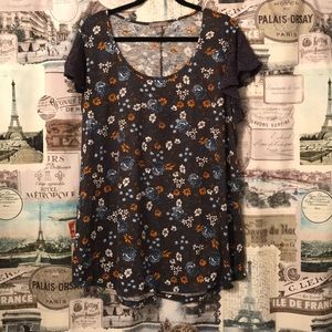 Soft cotton floral blouse